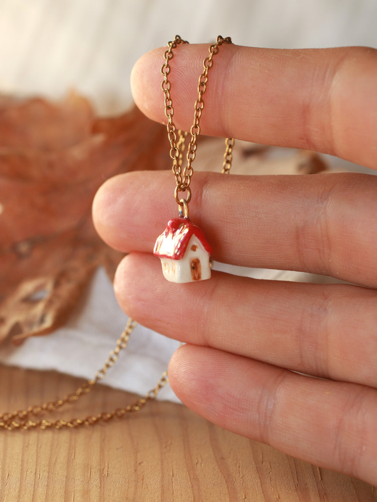 Tiny house necklace
