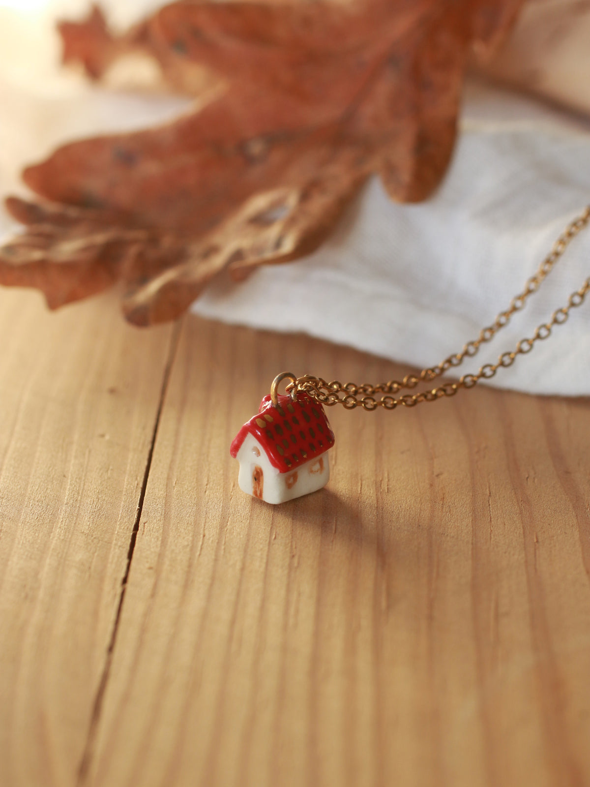 Tiny house necklace