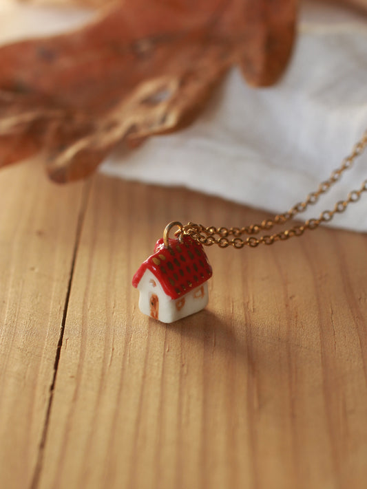 Tiny house necklace
