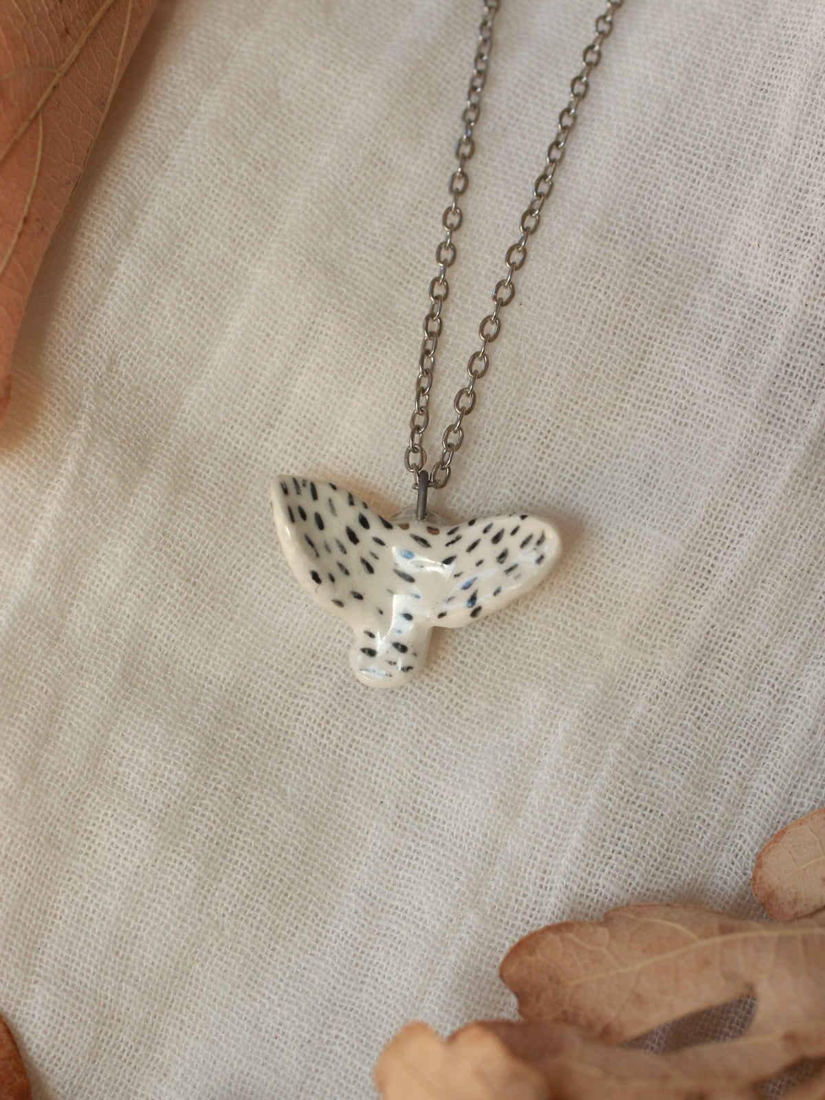 Snowy owl necklace