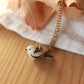 Long-tailed tit necklace