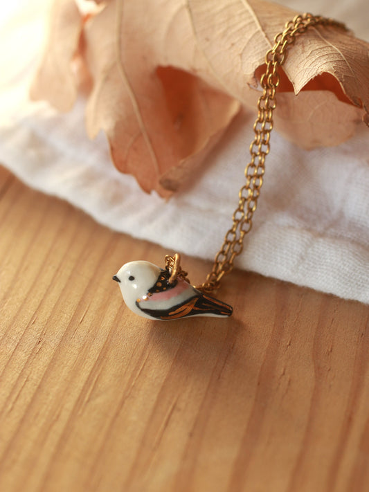 Long-tailed tit necklace