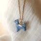 Blue dragon necklace