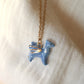 Blue dragon necklace