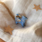 Blue dragon necklace