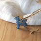 Blue dragon necklace