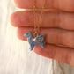 Blue dragon necklace