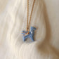 Blue dragon necklace