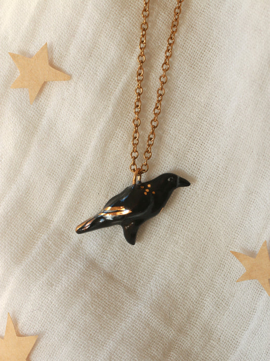 Crow necklace