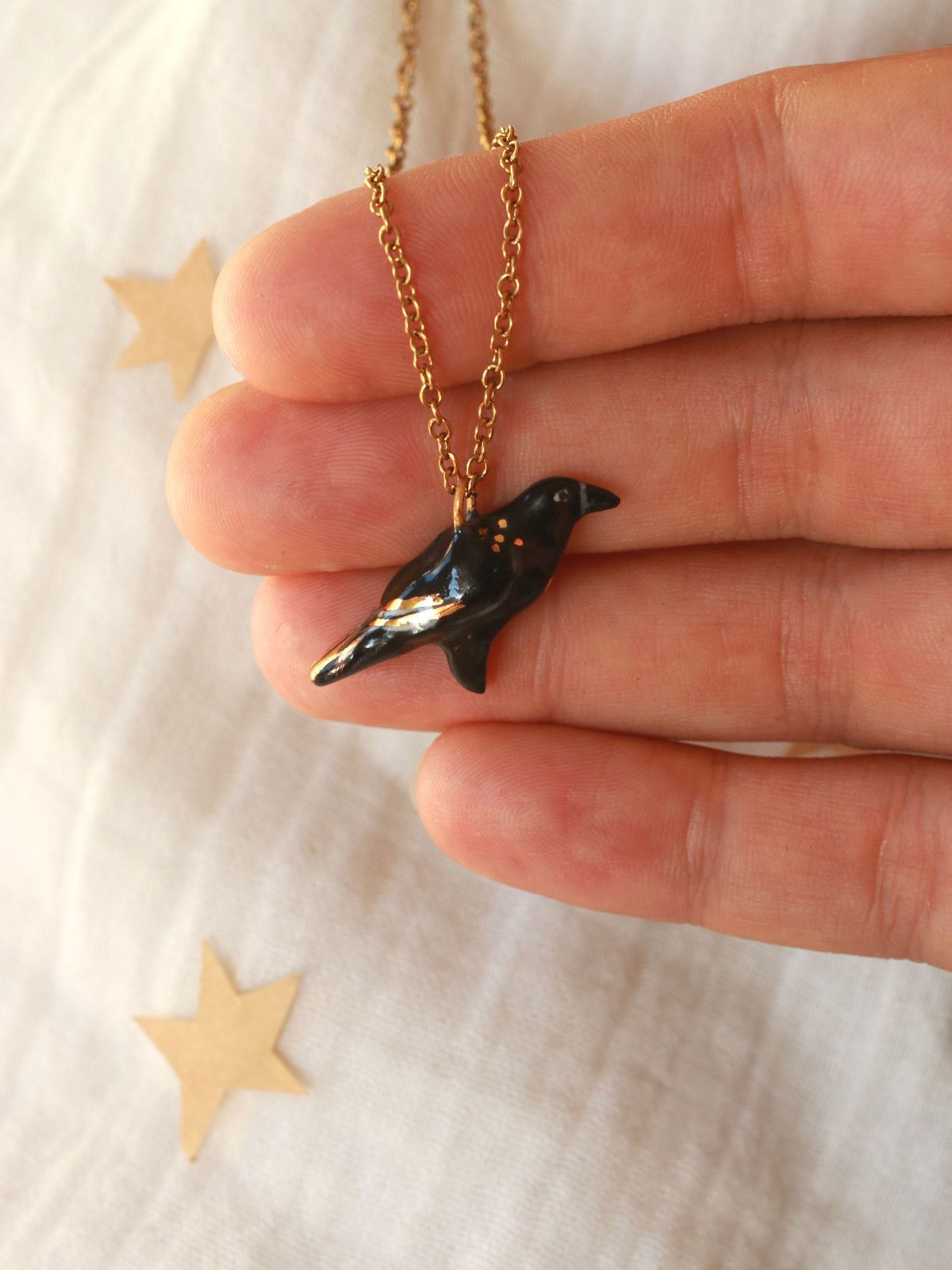 Crow necklace