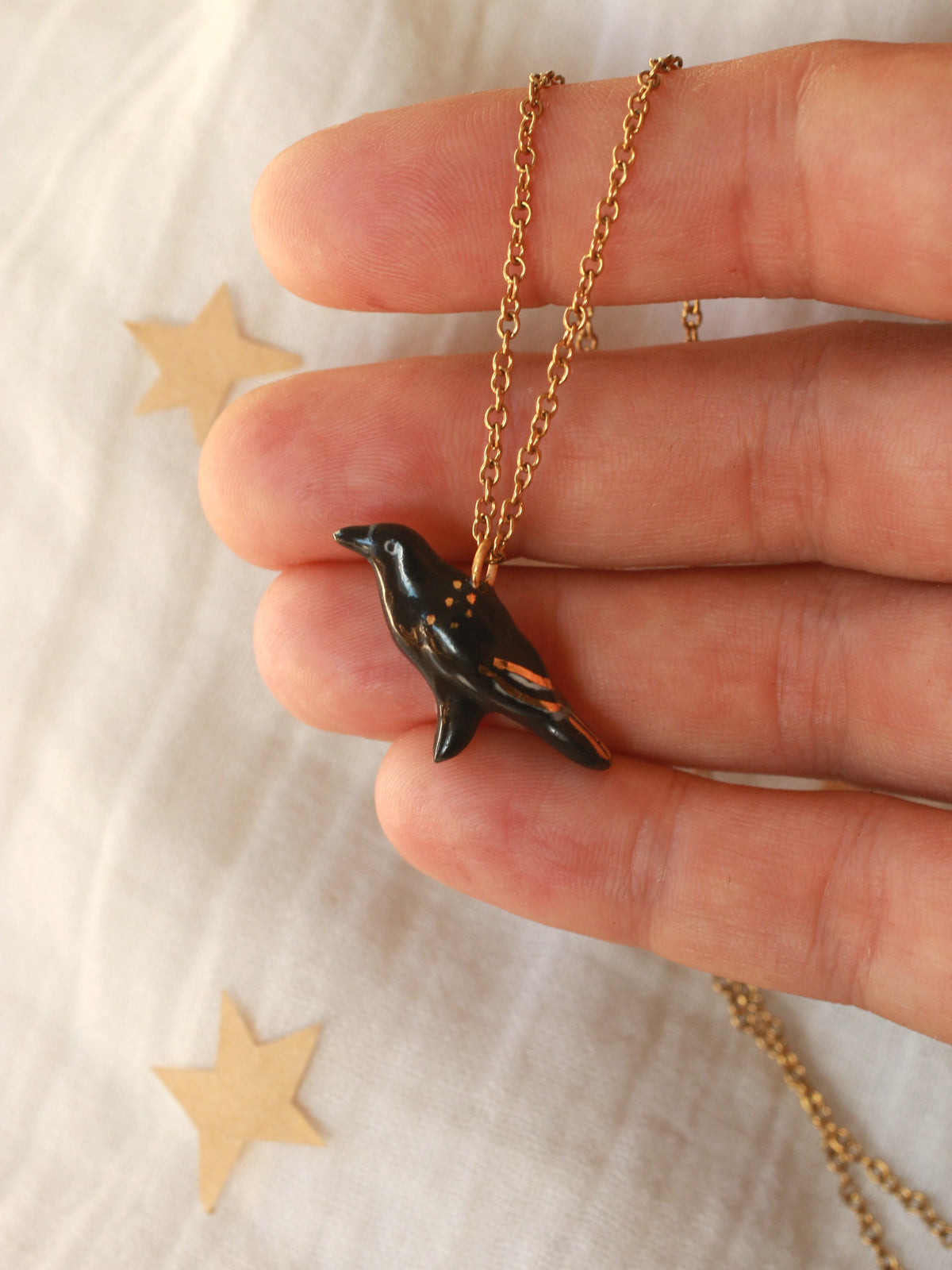 Crow necklace