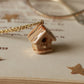 Bird house necklace