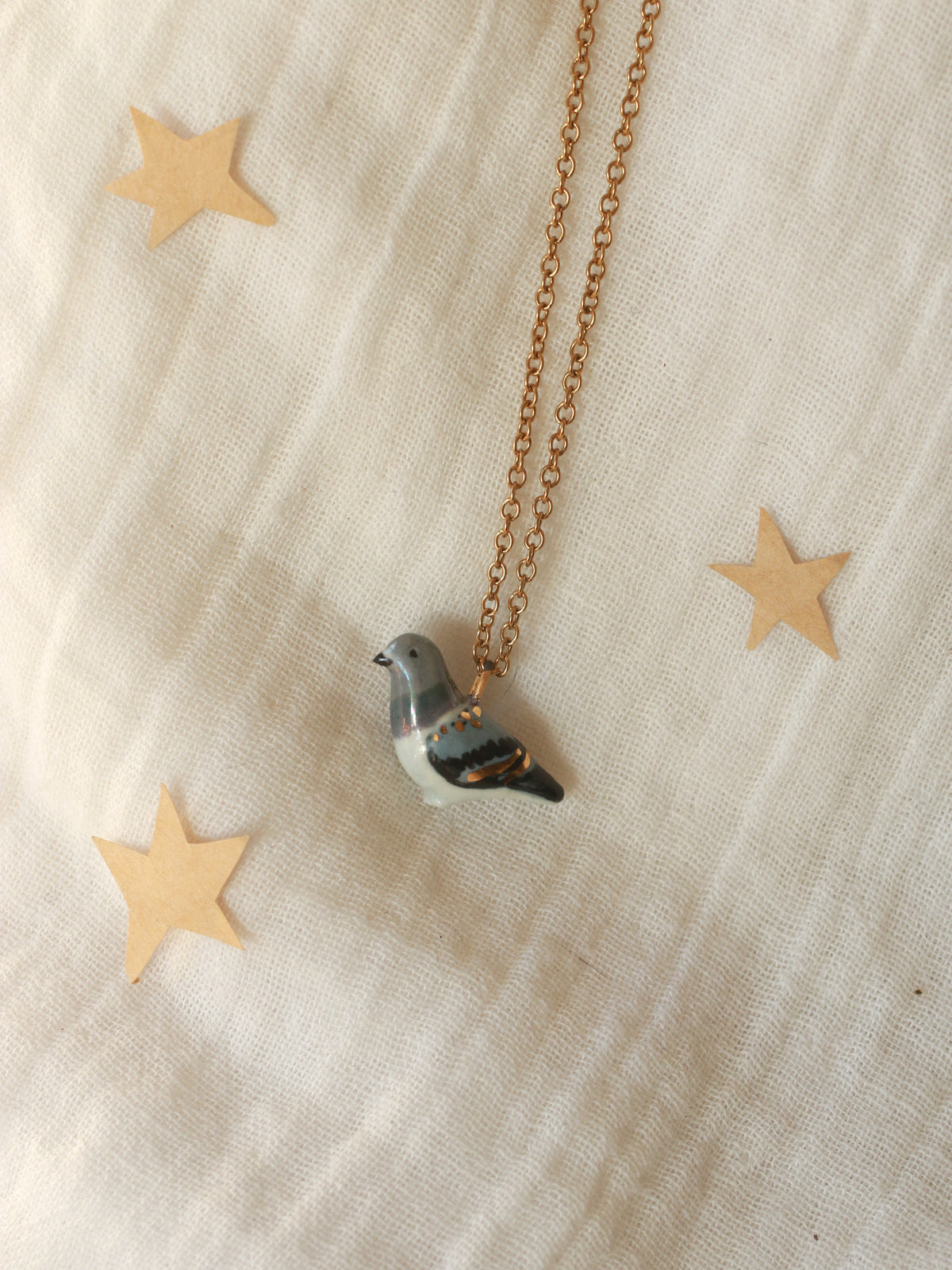 Pigeon necklace