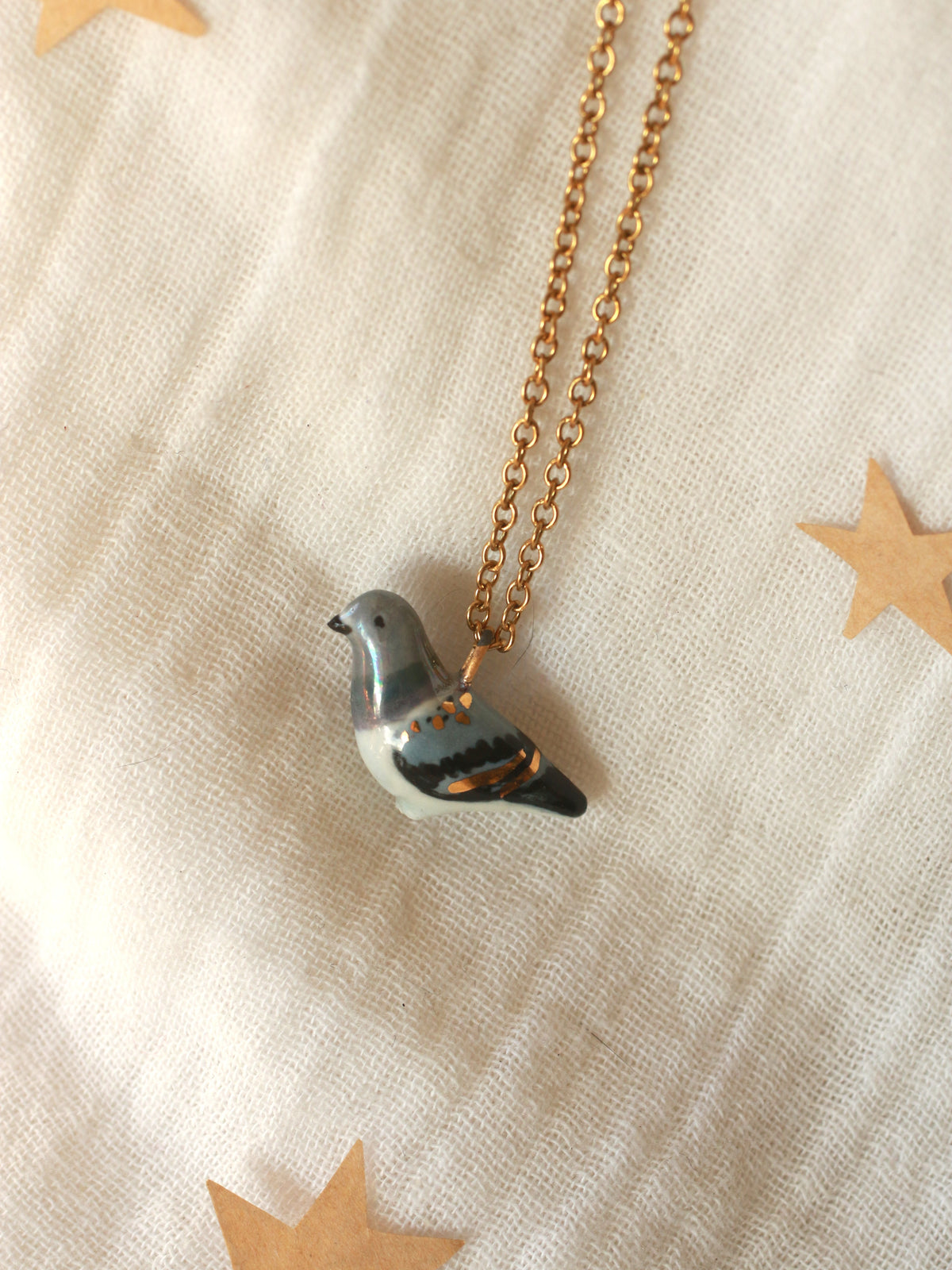 Pigeon necklace