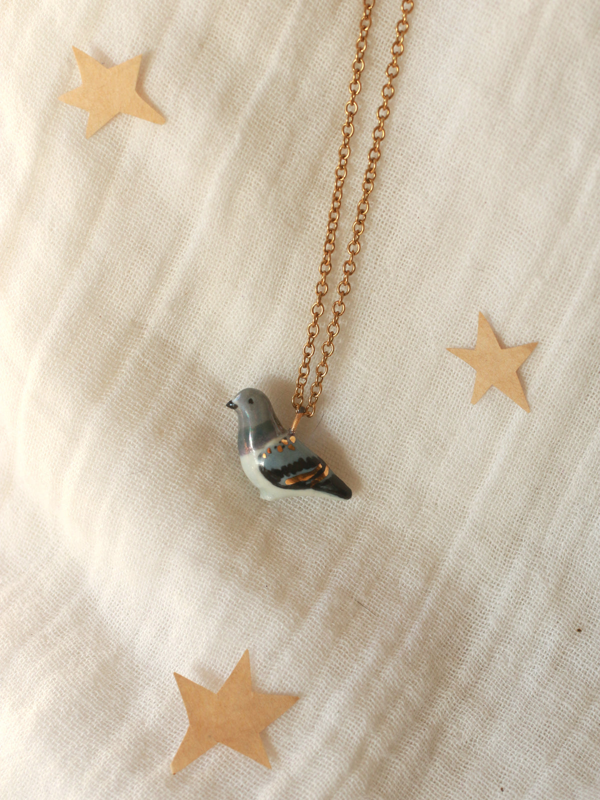 Pigeon necklace