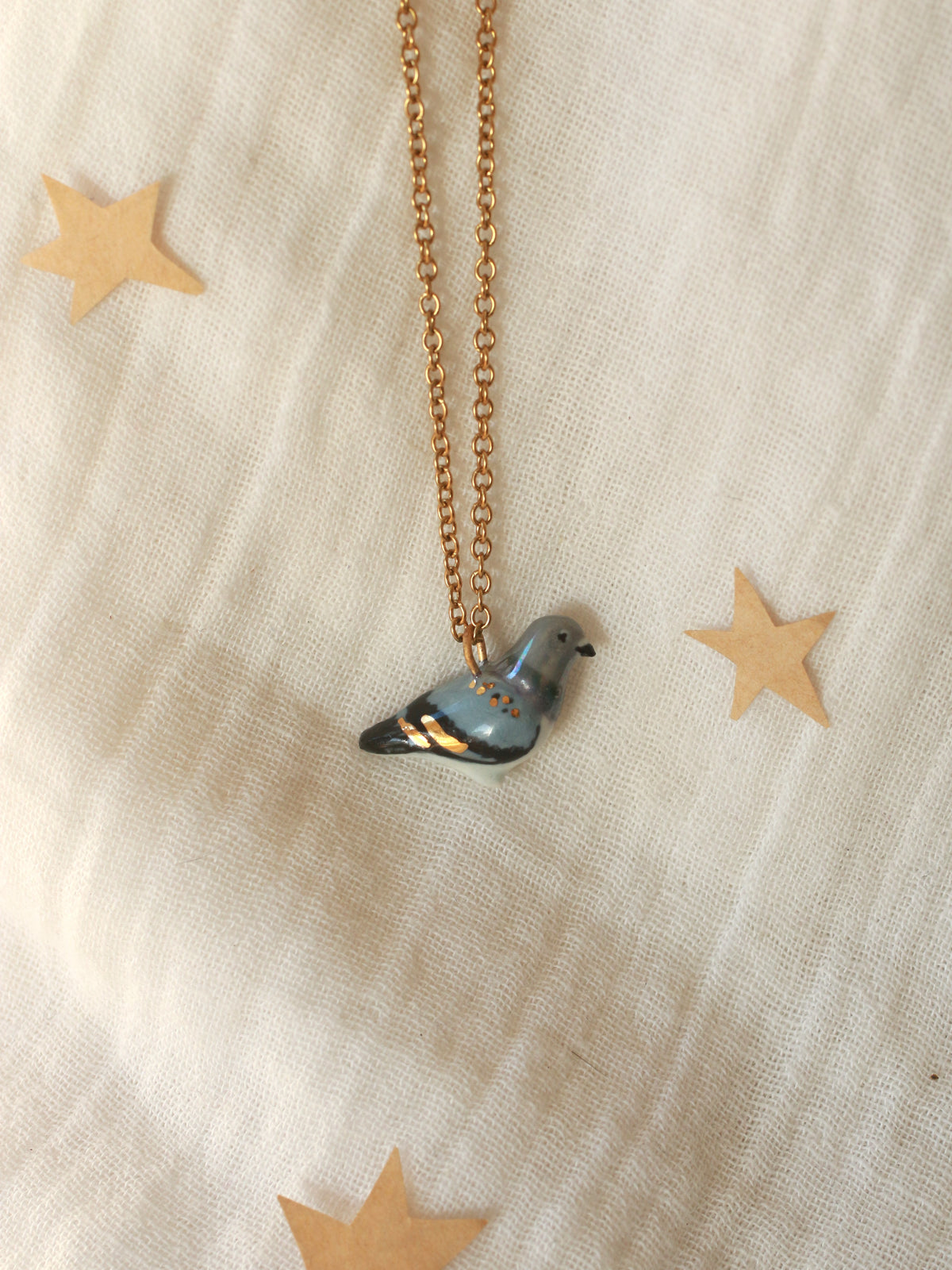 Pigeon necklace