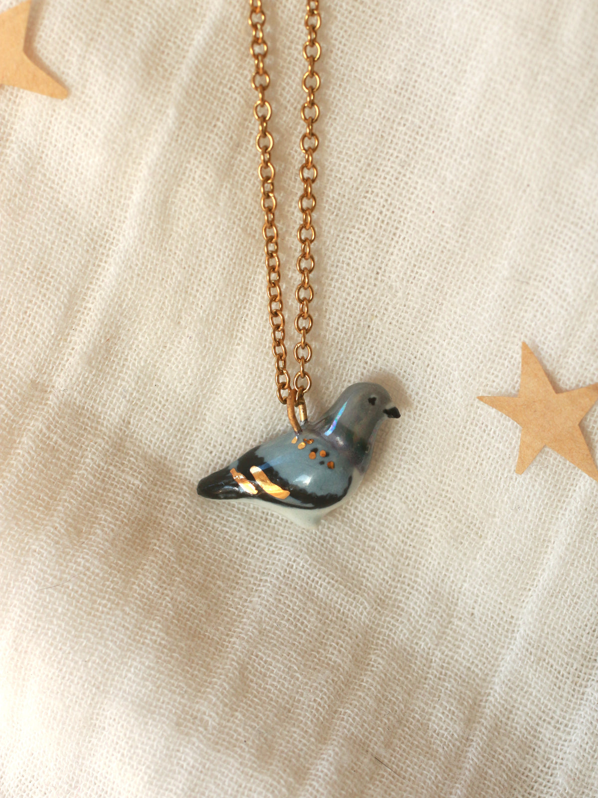 Pigeon necklace