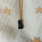 Black cat necklace
