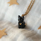 Black cat necklace