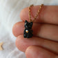 Black cat necklace