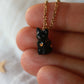 Black cat necklace