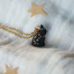Black cat necklace