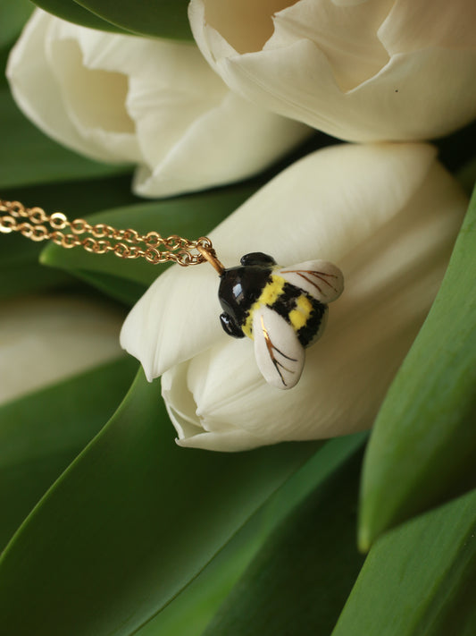 Bumblebee necklace