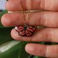 Monarch butterfly necklace