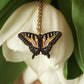 Tiger swallowtail butterfly necklace