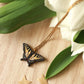 Tiger swallowtail butterfly necklace