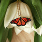 Monarch butterfly - wooden necklace