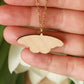 Monarch butterfly - wooden necklace