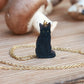 Black cat necklace
