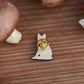 Wolf cub wooden pin