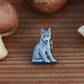 Wolf cub wooden pin