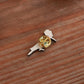 Hoopoe pin - wooden bird pin