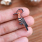 Hoopoe pin - wooden bird pin