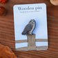 Short eared owl pin