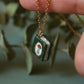 Mushroom book necklace