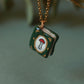 Mushroom book necklace