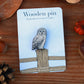 Ural owl pin