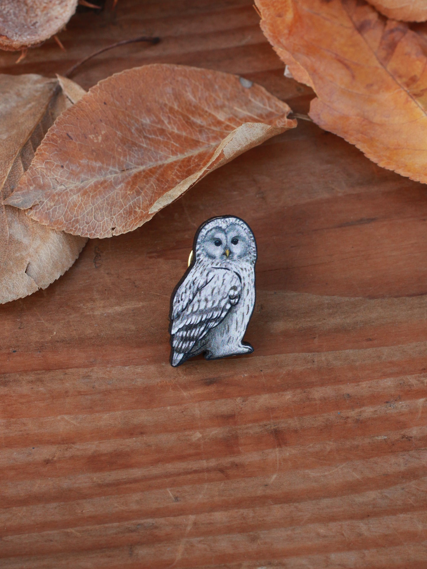 Ural owl pin