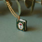 Mushroom book necklace