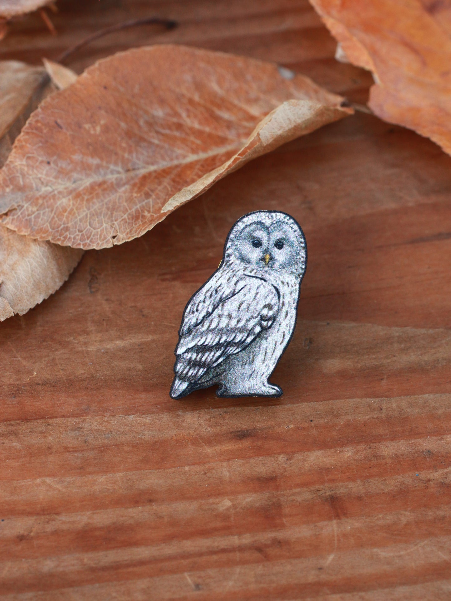 Ural owl pin