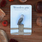 Barn owl pin - wooden pin