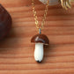 Ceramic Mushroom necklace