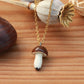 Ceramic Mushroom necklace