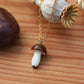 Ceramic Mushroom necklace