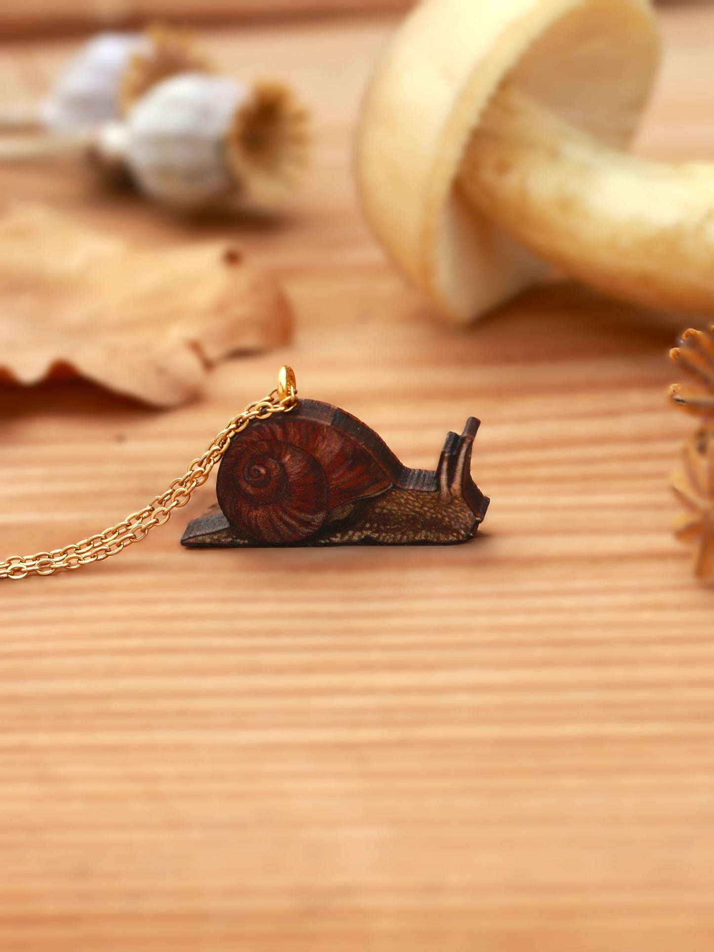 Snail necklace