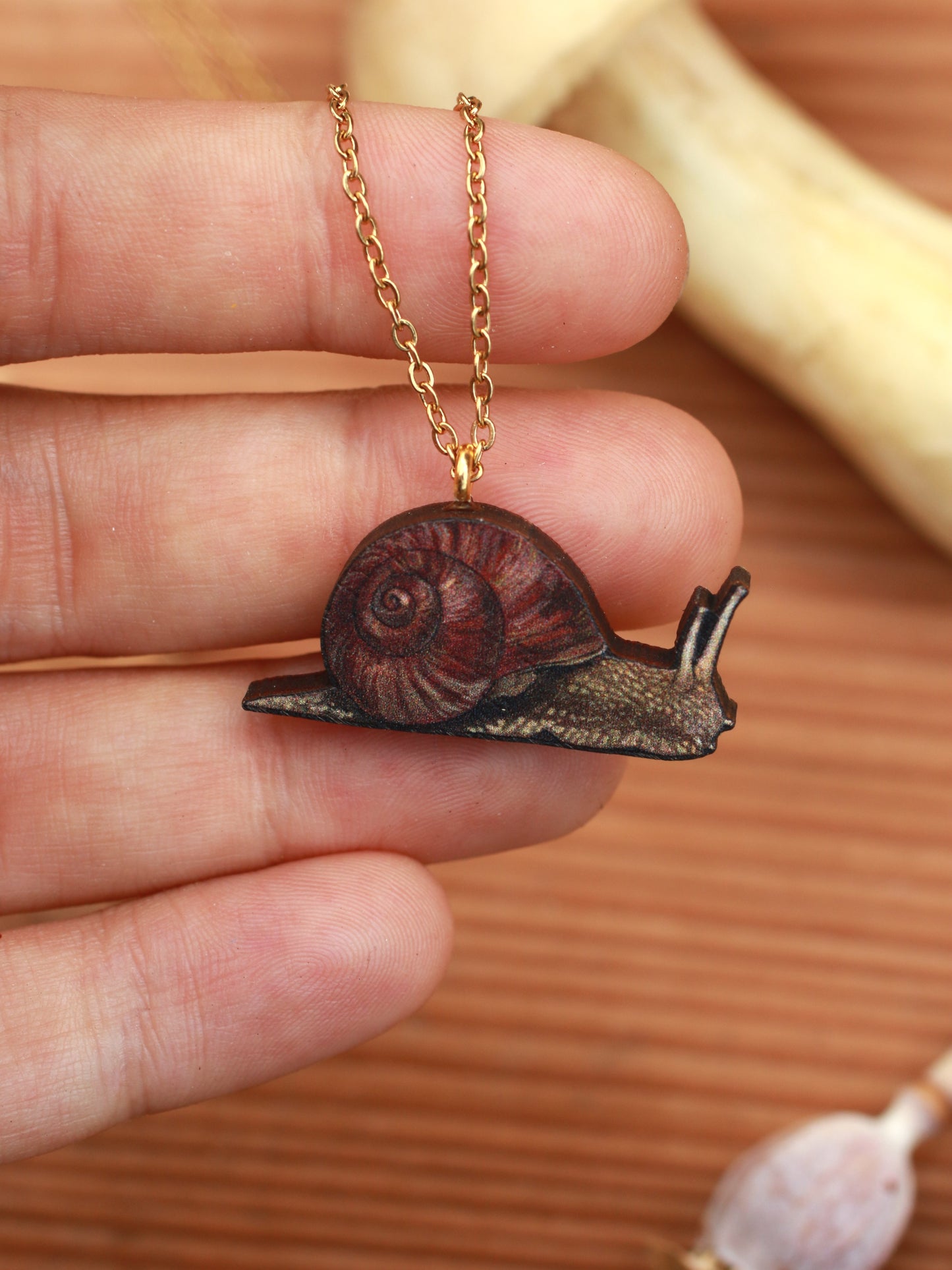 Snail necklace